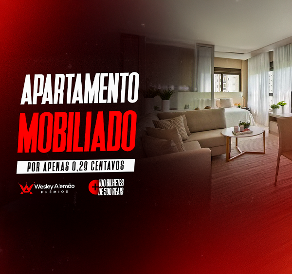 APARTAMENTO 100% MOBILIADO